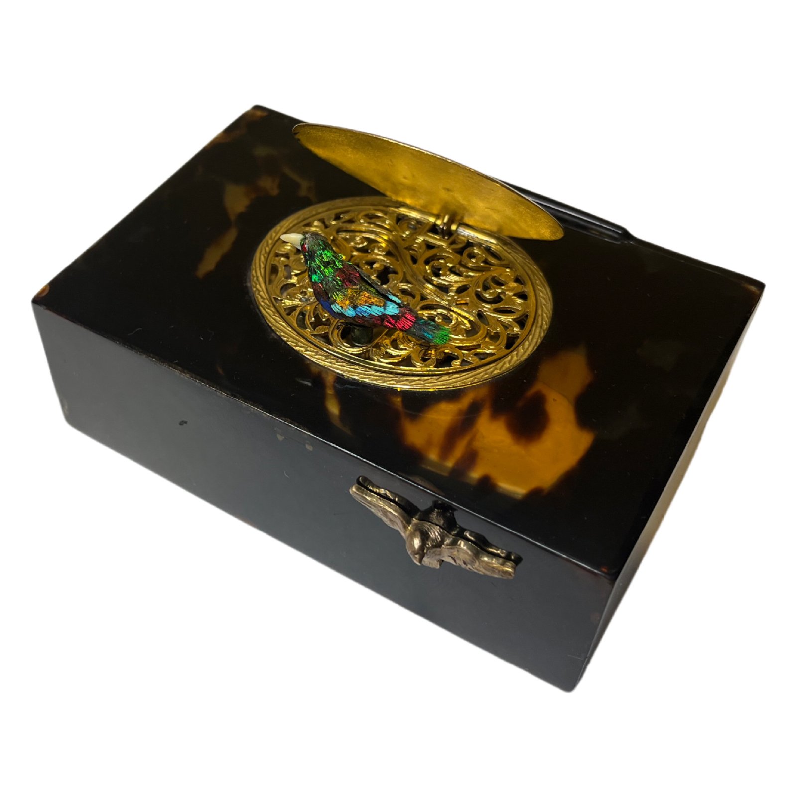 tortoiseshell singer bird box by bontems stb2